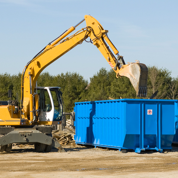 are there any restrictions on where a residential dumpster can be placed in Remsenburg